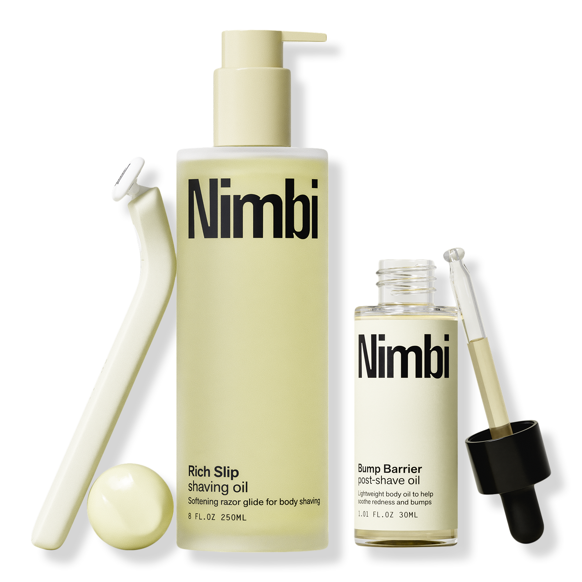 Nimbi Body Sculpt Shave Duo: Razor & Rich Slip Shaving Oil #1