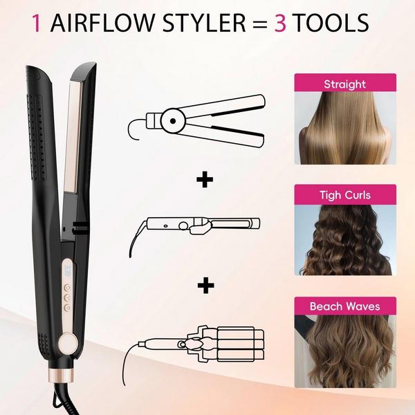 NICEBAY Titanium Hair Straightener & Curling Iron #2