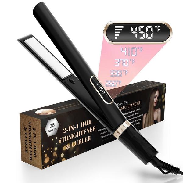 NICEBAY Titanium Flat Iron Curler #2