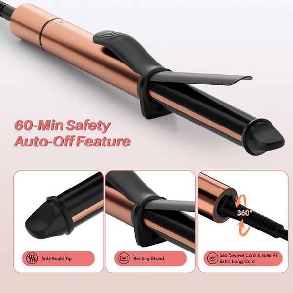 NICEBAY Ceramic Barrel Professional 1" Curler #8