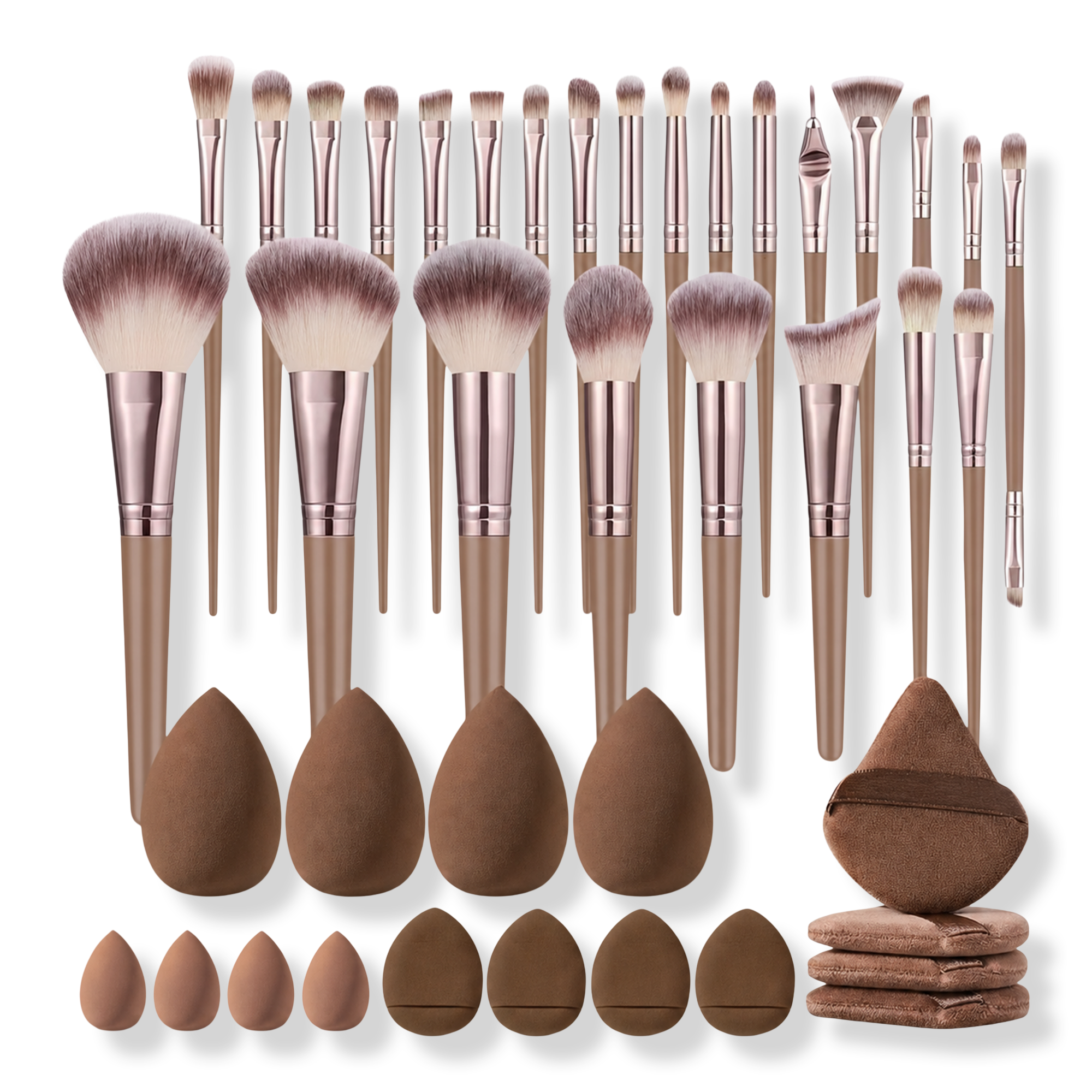 CosmoGlo Makeup Brush & Beauty Sponge Set #1