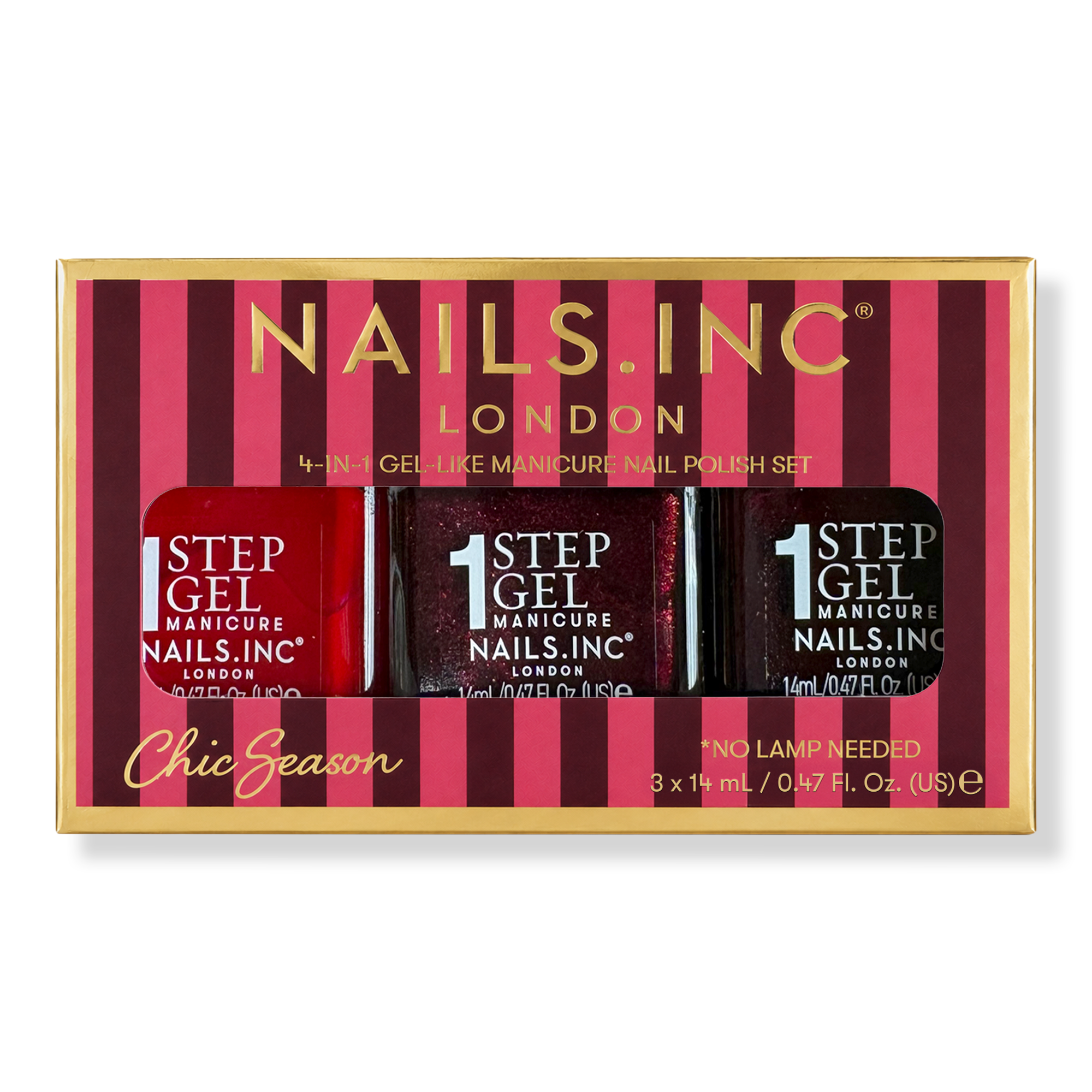 Nails Inc. It's Topless Chic Season 4-in-1 Gel-Like Manicure Nail Polish Set #1