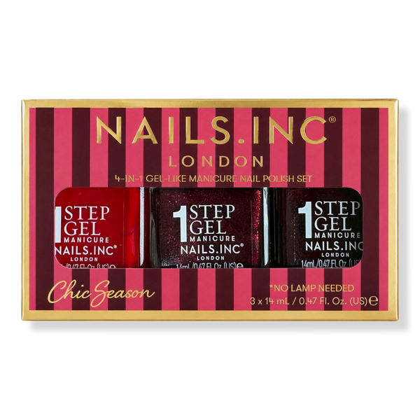 Nails Inc. It's Topless Chic Season 4-in-1 Gel-Like Manicure Nail Polish Set #1