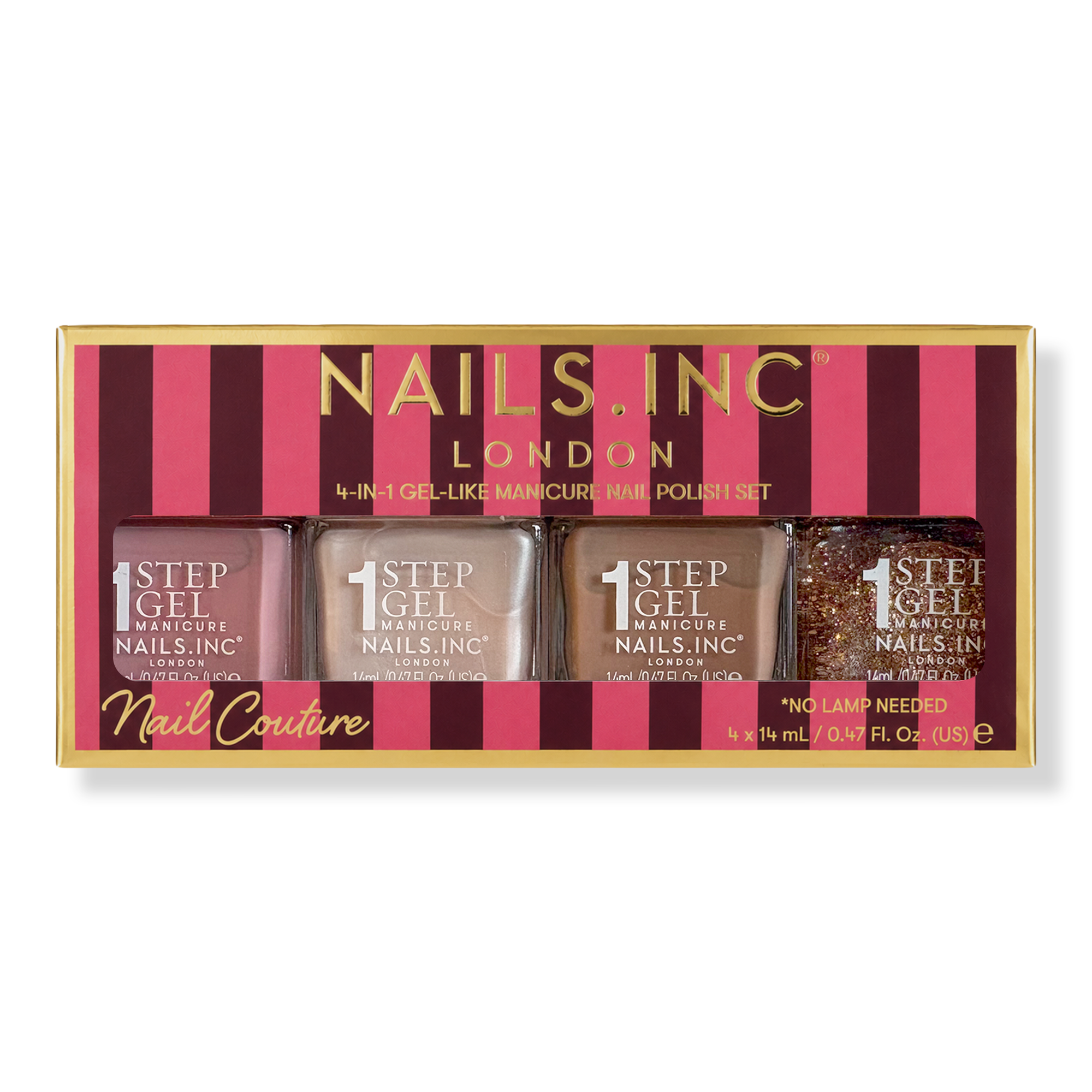 Nails Inc. It's Topless Nail Couture 4-in-1 Gel-Like Manicure Nail Polish Set #1