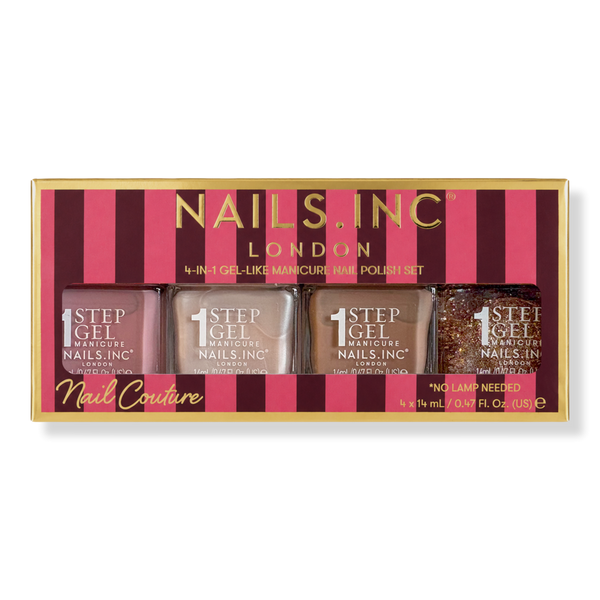 Nails Inc. It's Topless Nail Couture 4-in-1 Gel-Like Manicure Nail Polish Set #1