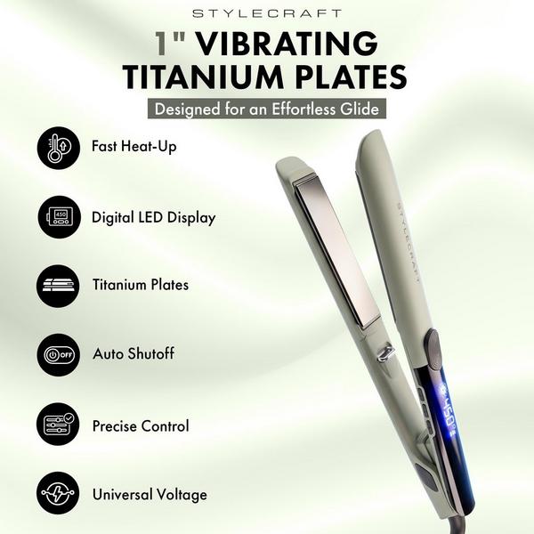 Stylecraft Sage Vibrating Titanium Flat Iron #3
