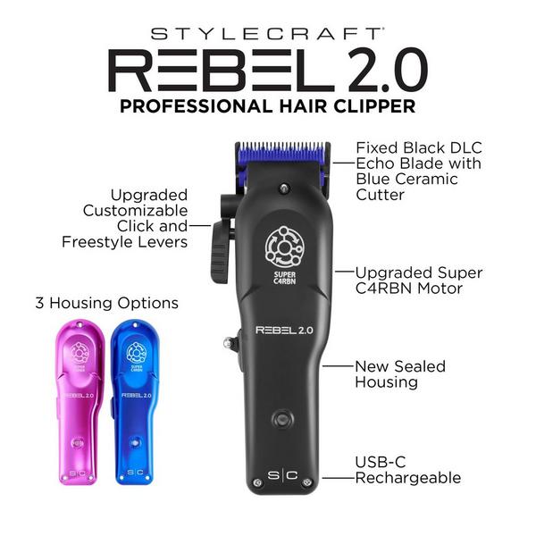 Stylecraft Rebel 2.0 Professional Cordless Hair Clipper #2