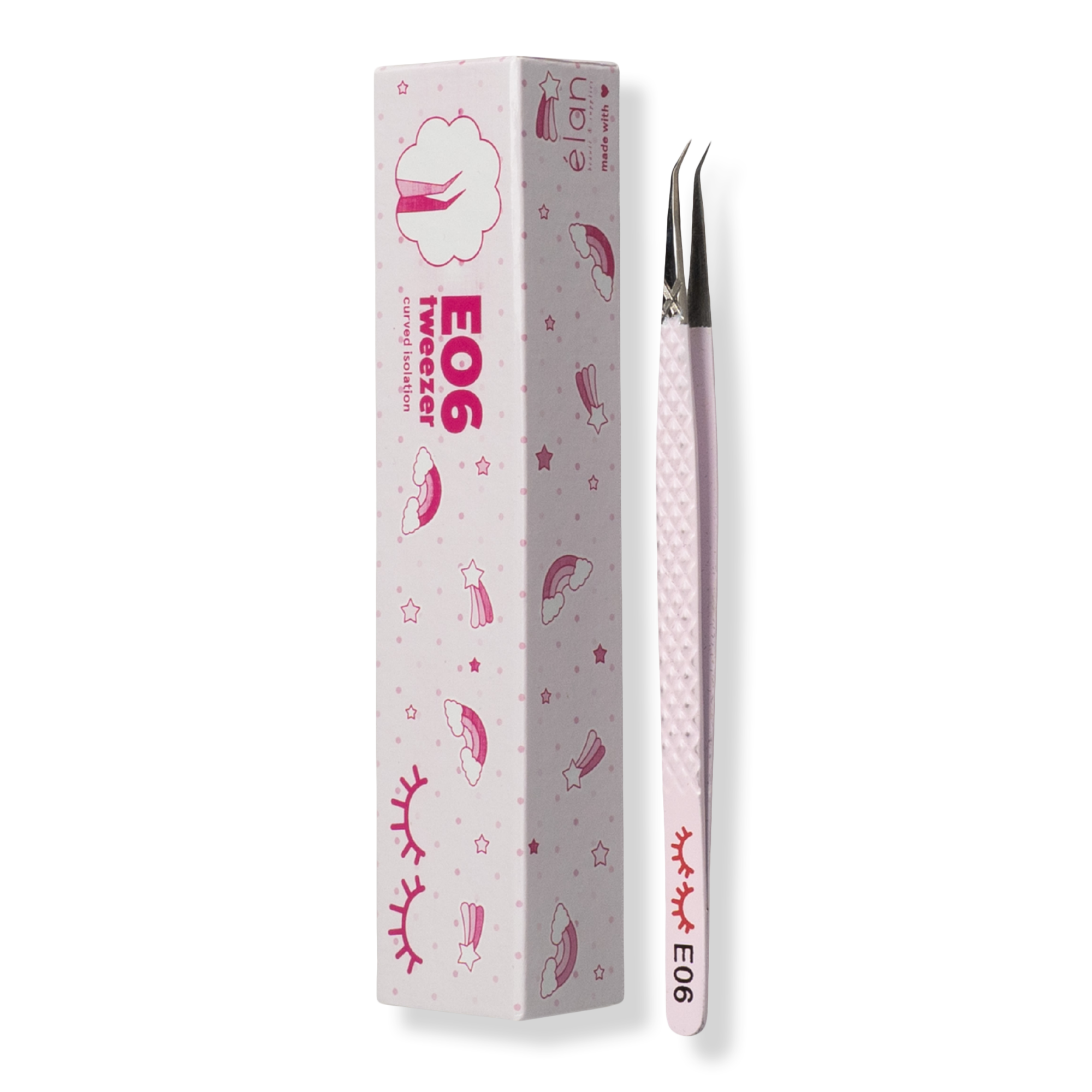 élan beauté & supplies Pink E06 Isolation Tweezer #1