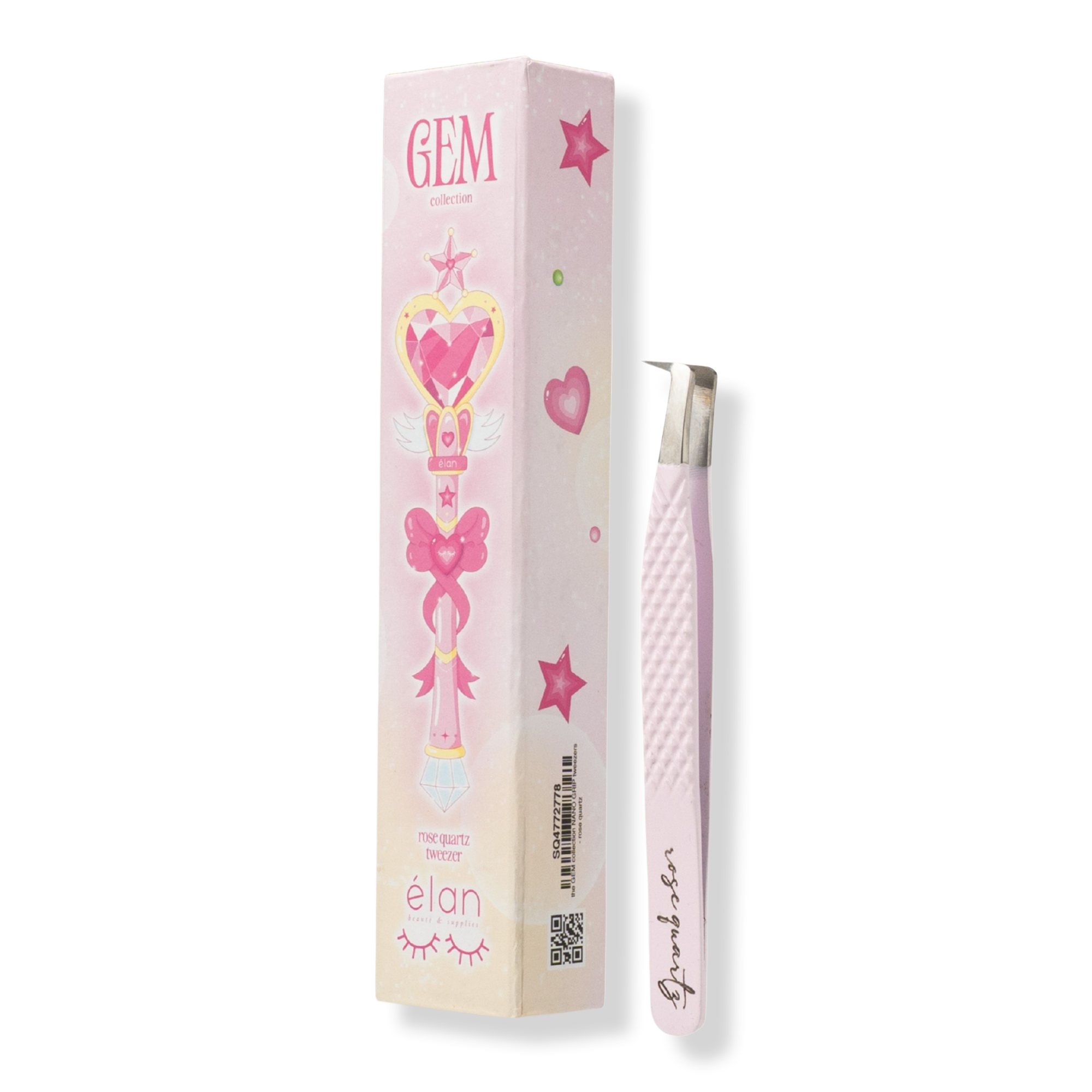 élan beauté & supplies Rose Quartz Nano Grip Lash Tweezer #1