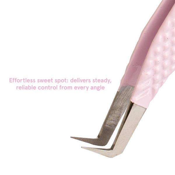 élan beauté & supplies Rose Quartz Nano Grip Lash Tweezer #5