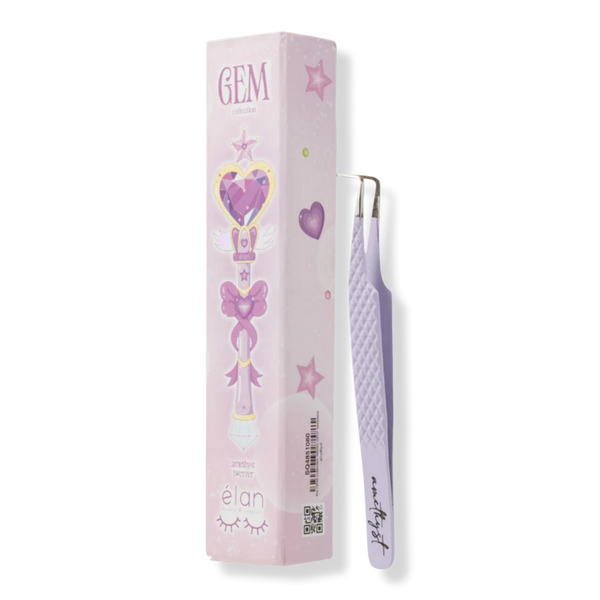 élan beauté & supplies Amethyst Nano Grip Lash Tweezer #1