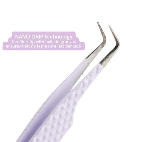 élan beauté & supplies Amethyst Nano Grip Lash Tweezer #2