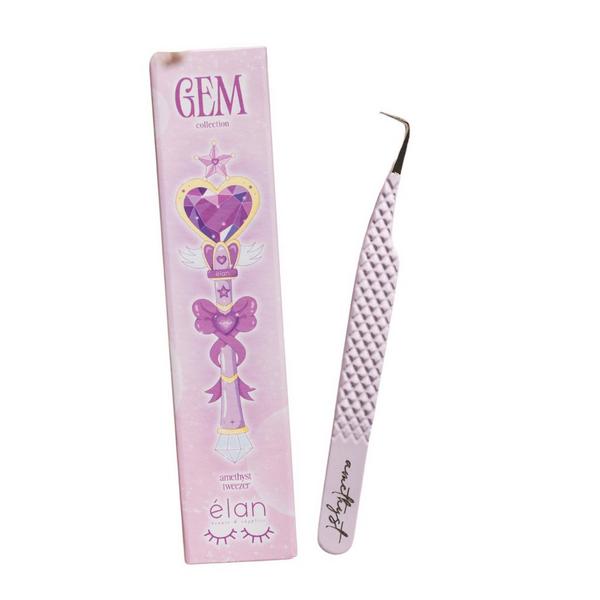 élan beauté & supplies Amethyst Nano Grip Lash Tweezer #4