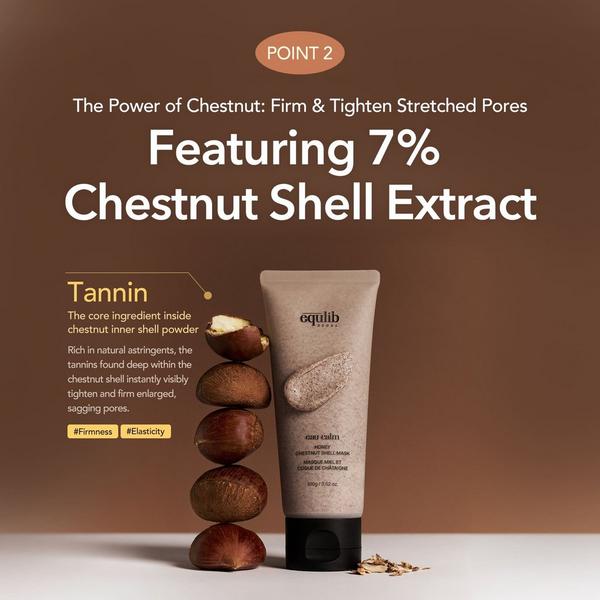 Equlib Eau Calm Honey Chestnut Shell Mask #6