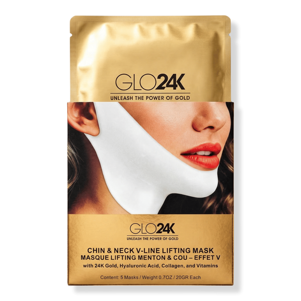 Glo24k Chin & Neck V-Line Lifting Mask (5 pack) #1