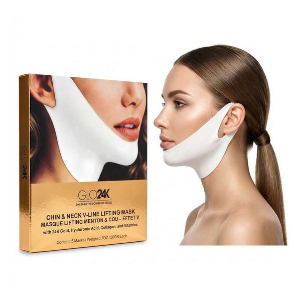 Glo24k Chin & Neck V-Line Lifting Mask (5 pack) #2