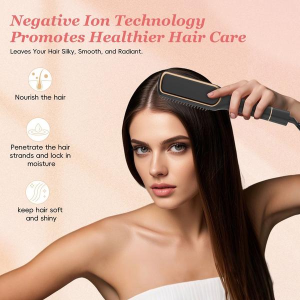 NICEBAY Ceramic Straightener Brush #3
