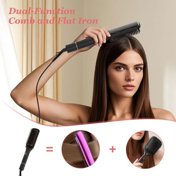 NICEBAY Ceramic Straightener Brush #4