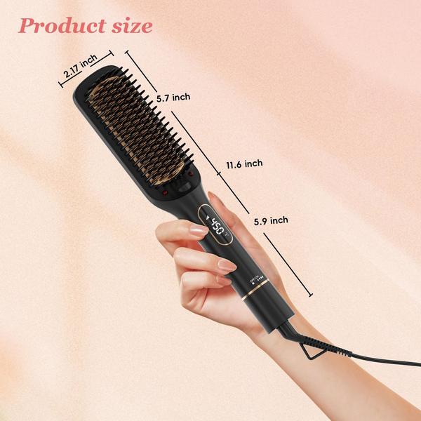 NICEBAY Ceramic Straightener Brush #7