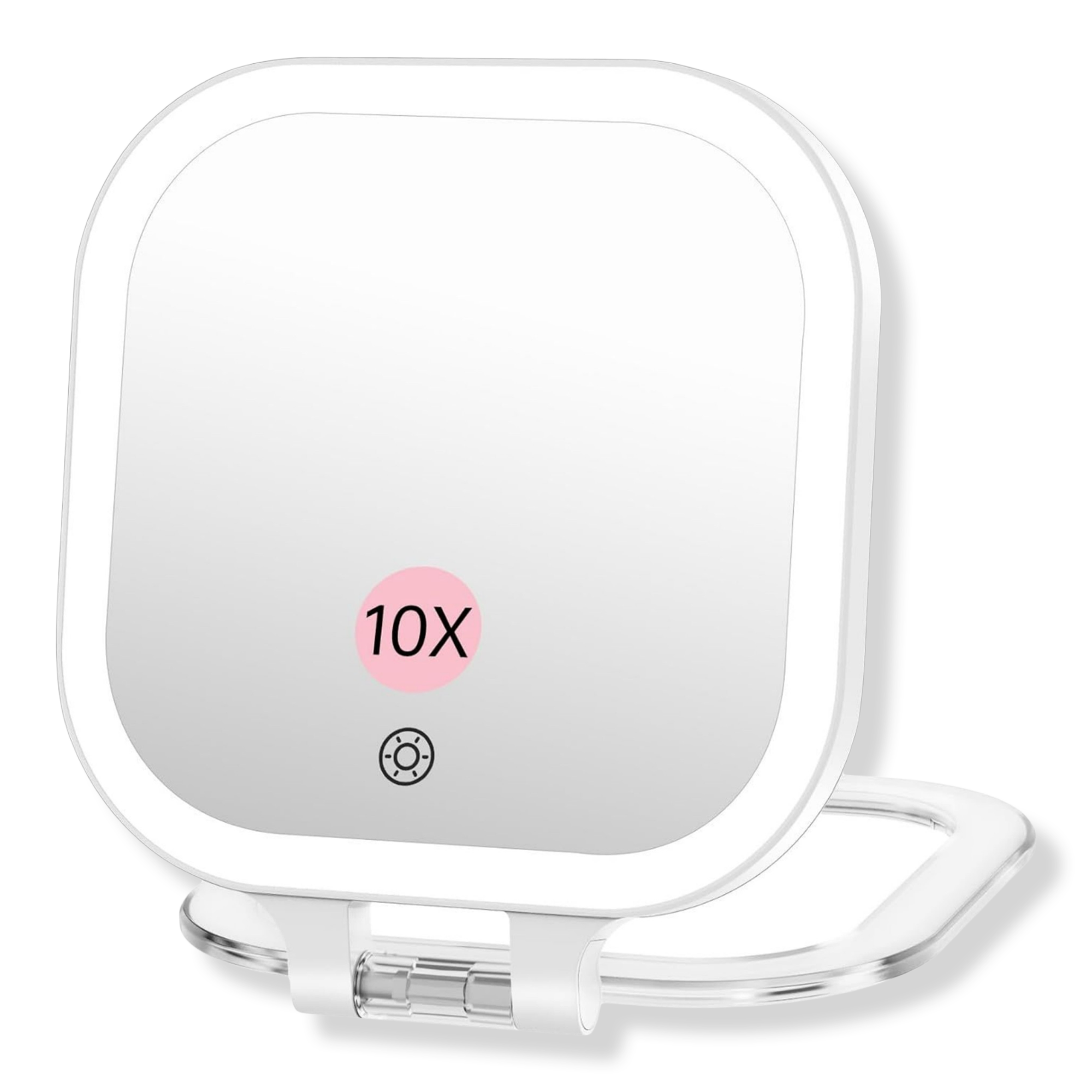 FASCINATE Rechargeable Travel Makeup Mirror with 3 Light Modes #1