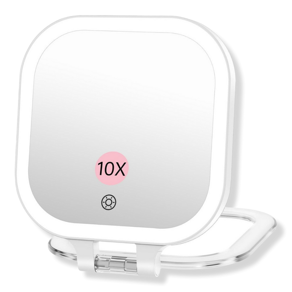 FASCINATE Rechargeable Travel Makeup Mirror with 3 Light Modes #1