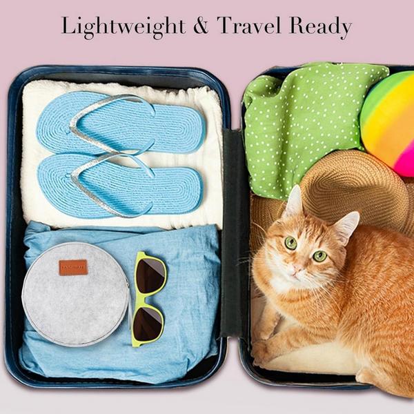 FASCINATE 2-Sided Magnifying Mirror with 3 Color Lights and Travel Bag #6