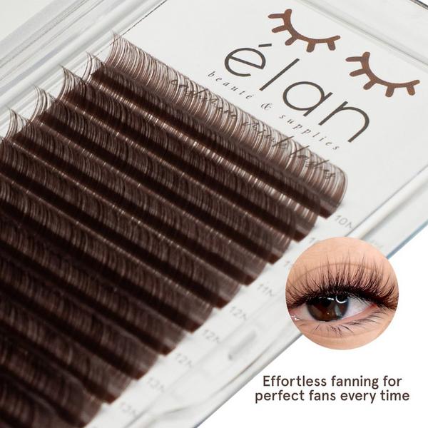 élan beauté & supplies Dark Brown Cashmere Lash Tray #2