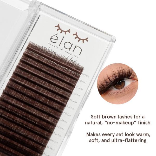 élan beauté & supplies Dark Brown Cashmere Lash Tray #5