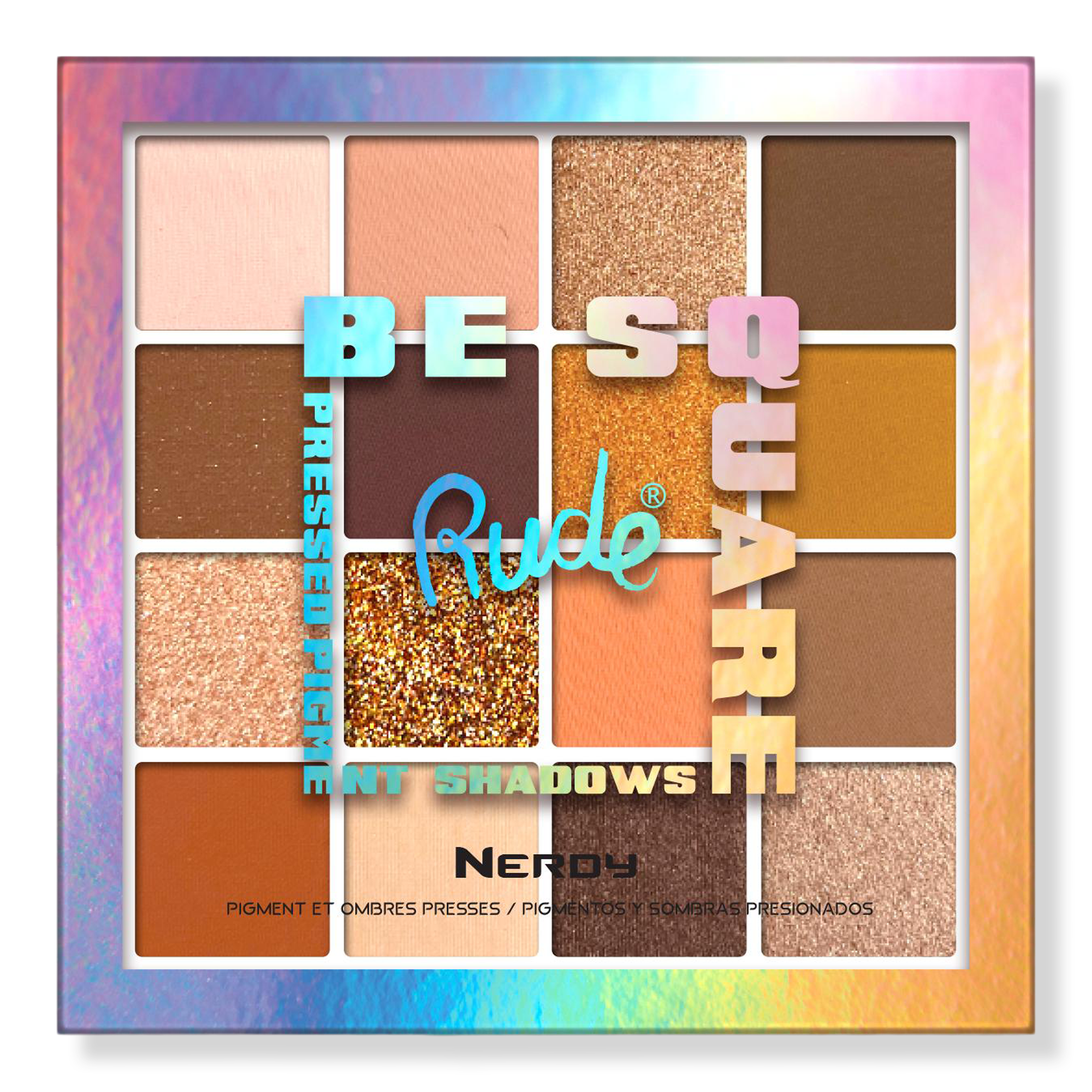 Rude Be Square Pressed Pigments & Shadows #1
