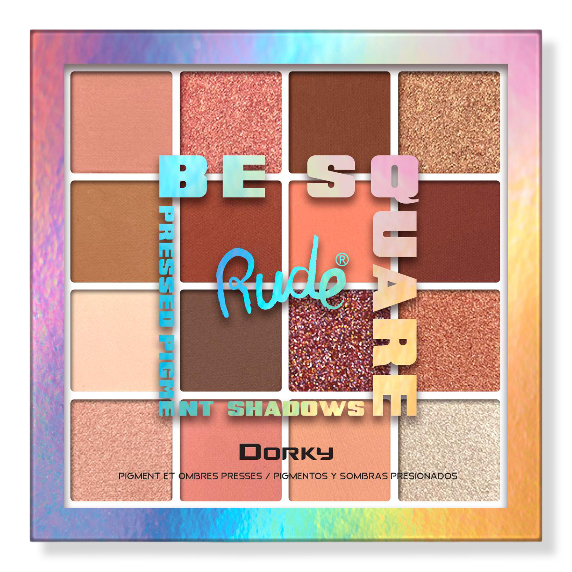 Rude Be Square Pressed Pigments & Shadows #1