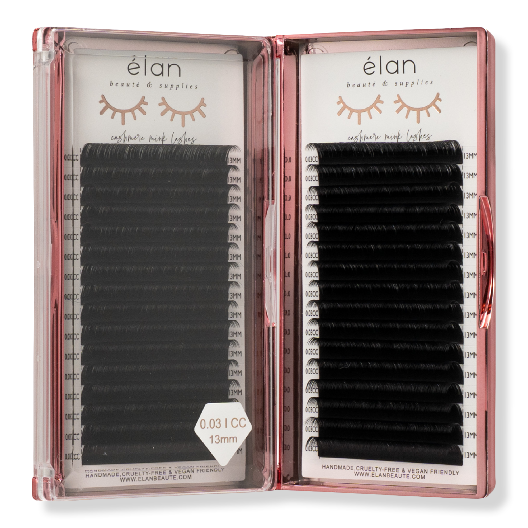 élan beauté & supplies Dark Brown Cashmere Lash Tray #1