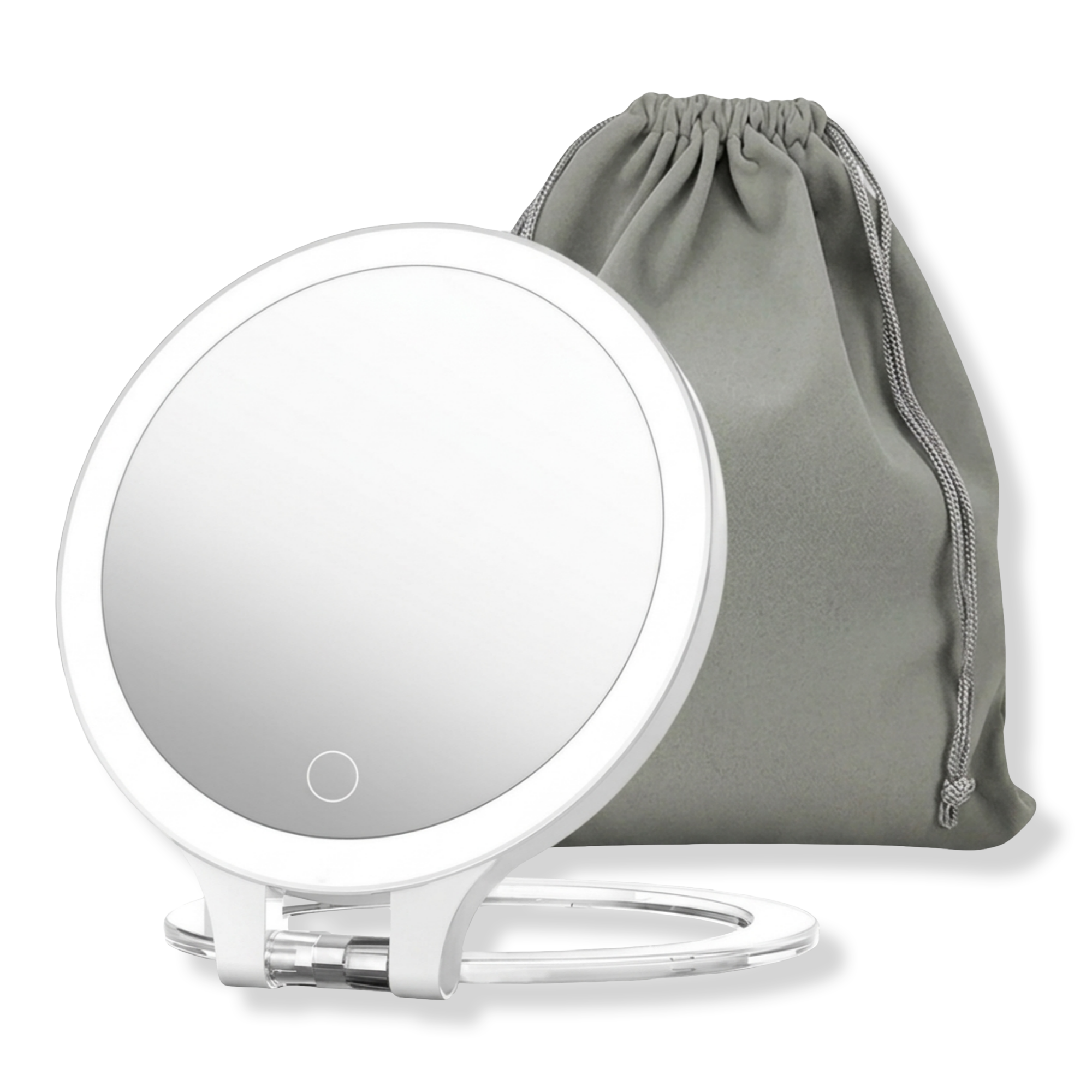 FASCINATE Rechargeable Lighted Makeup Mirror with Travel Bag #1