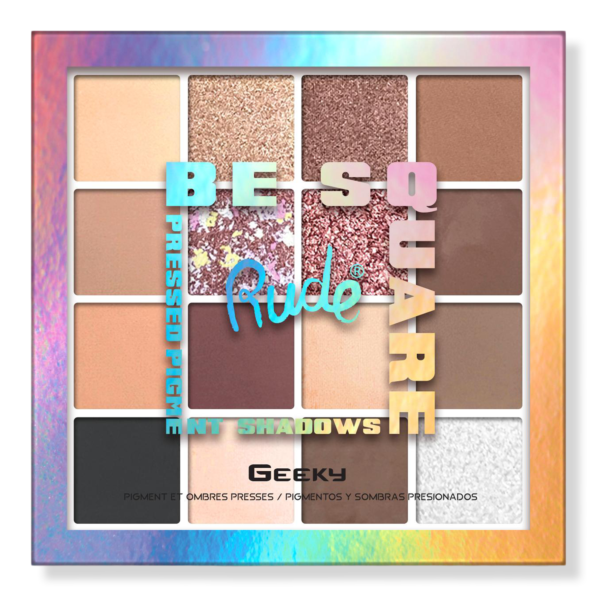 Rude Be Square Pressed Pigments & Shadows #1
