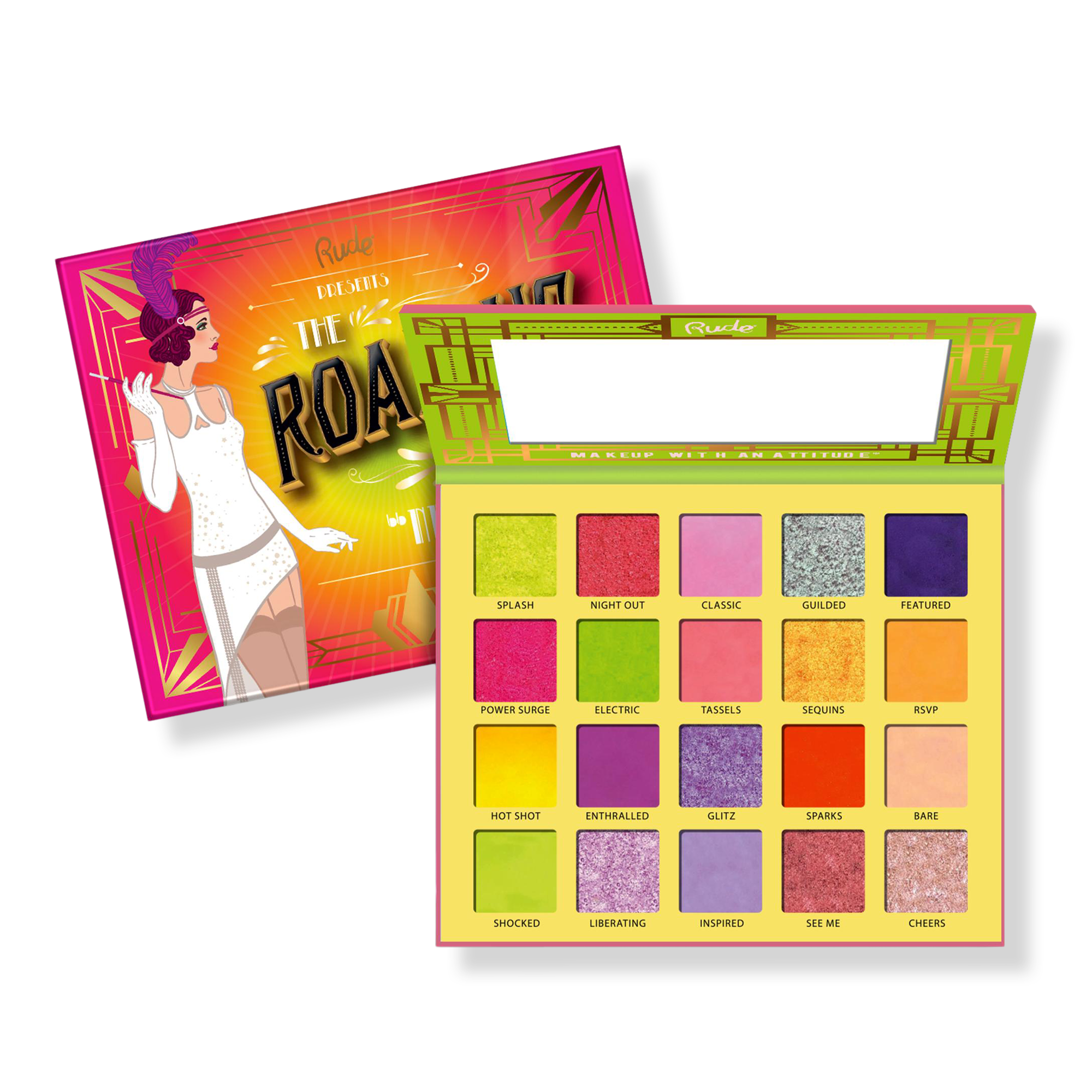 Rude The Roaring 20's Eyeshadow Palette - Neons #1