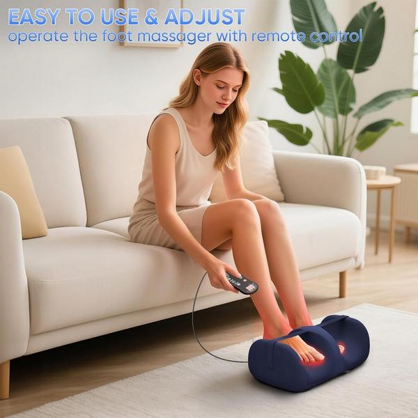 TISSCARE Shiatsu Foot and Calf Massager with Heat, Deep Kneading and Adjustable Massage #4