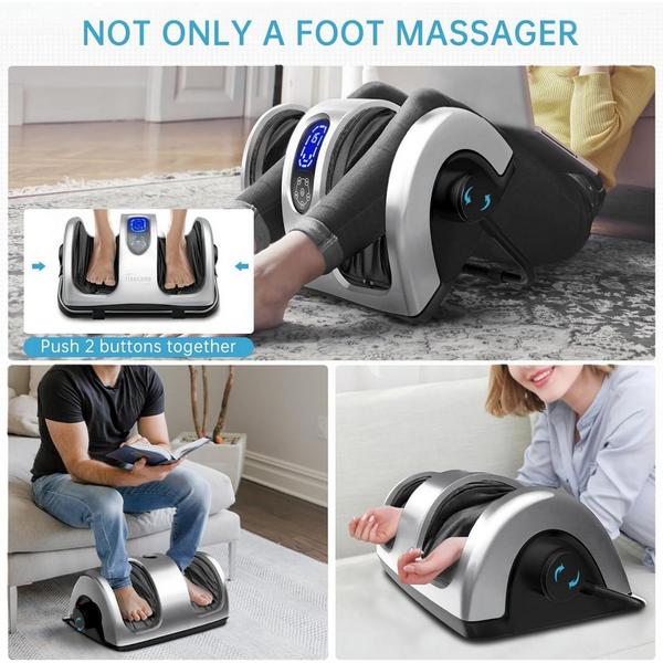 TISSCARE Shiatsu Foot Massager with Heat, Deep Kneading Massage & Adjustable Calf Support #2