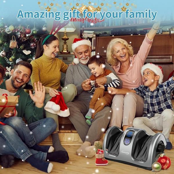 TISSCARE Shiatsu Foot Massager with Heat, Deep Kneading Massage & Adjustable Calf Support #6