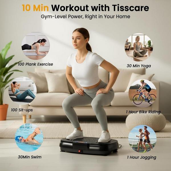 TISSCARE Vibration Plate Exercise Machine for Lymphatic Drainage #2