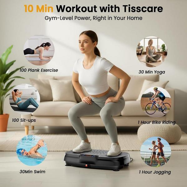 TISSCARE Vibration Plate Exercise Machine for Lymphatic Drainage #2