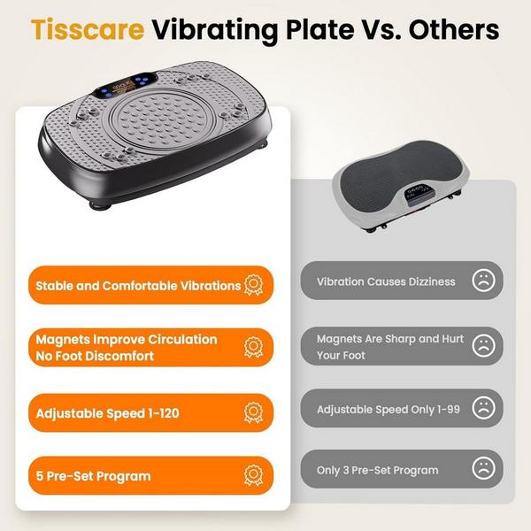 TISSCARE Vibration Plate Exercise Machine for Lymphatic Drainage #7