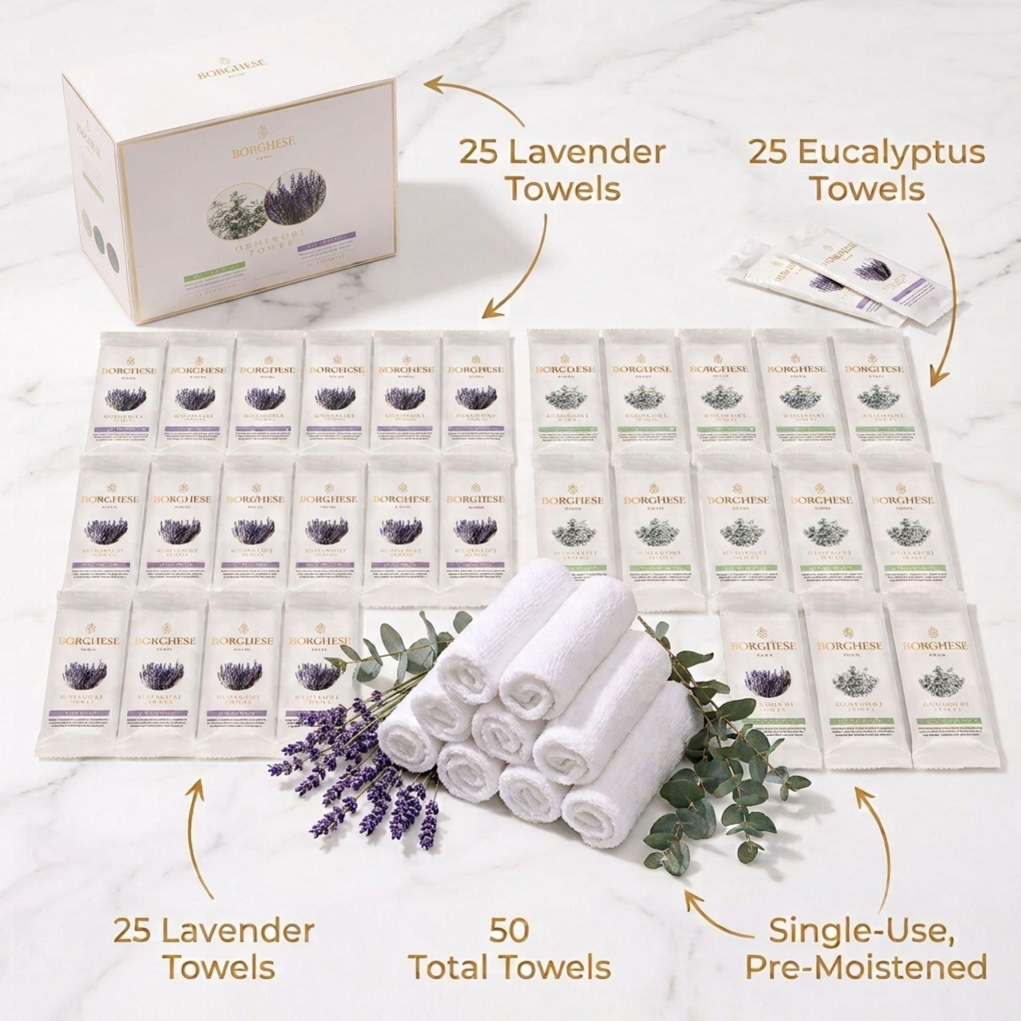 Полотенца Borghese Spa Hydrating Single Use Oshibori Assorted — фото 3