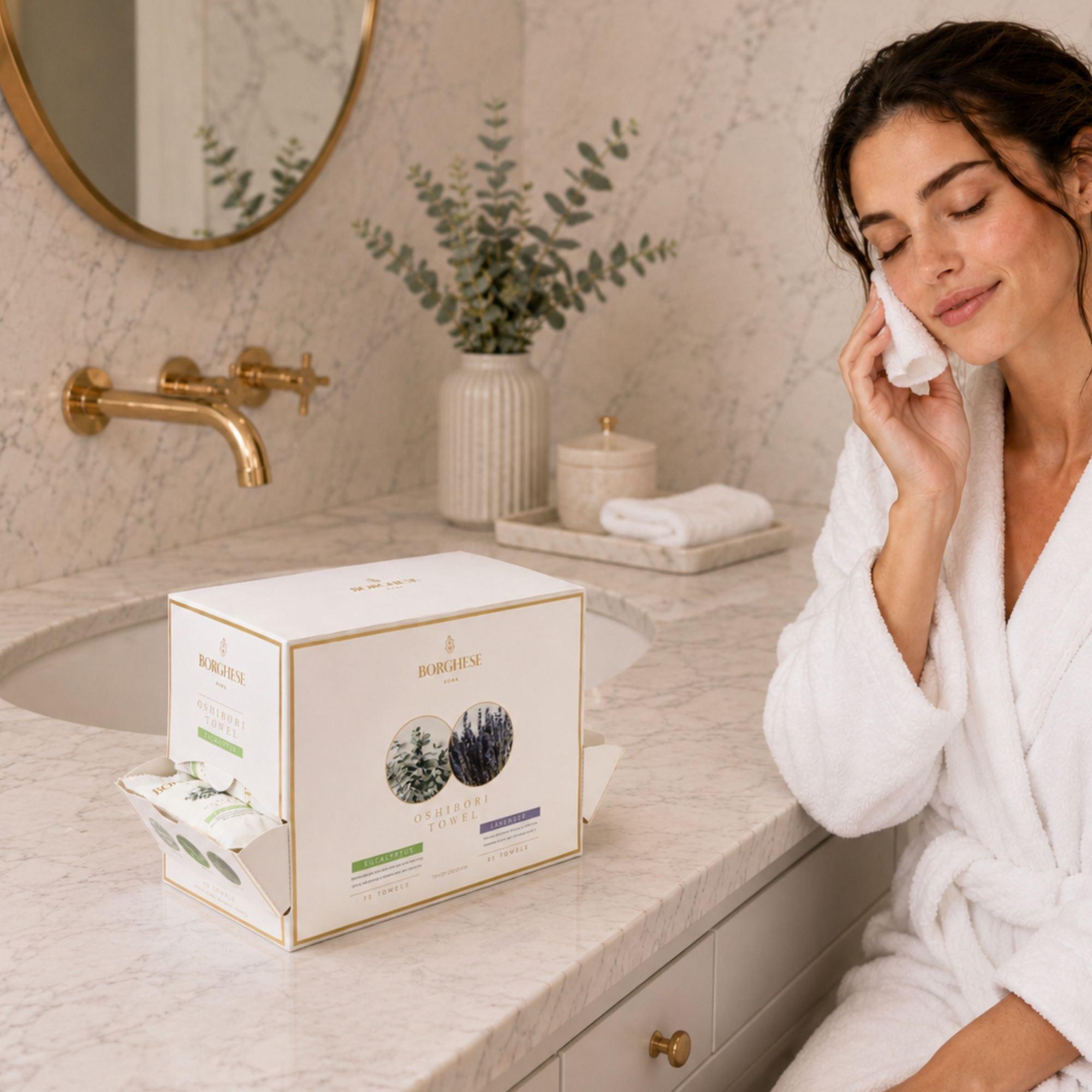 Полотенца Borghese Spa Hydrating Single Use Oshibori Assorted — фото 7