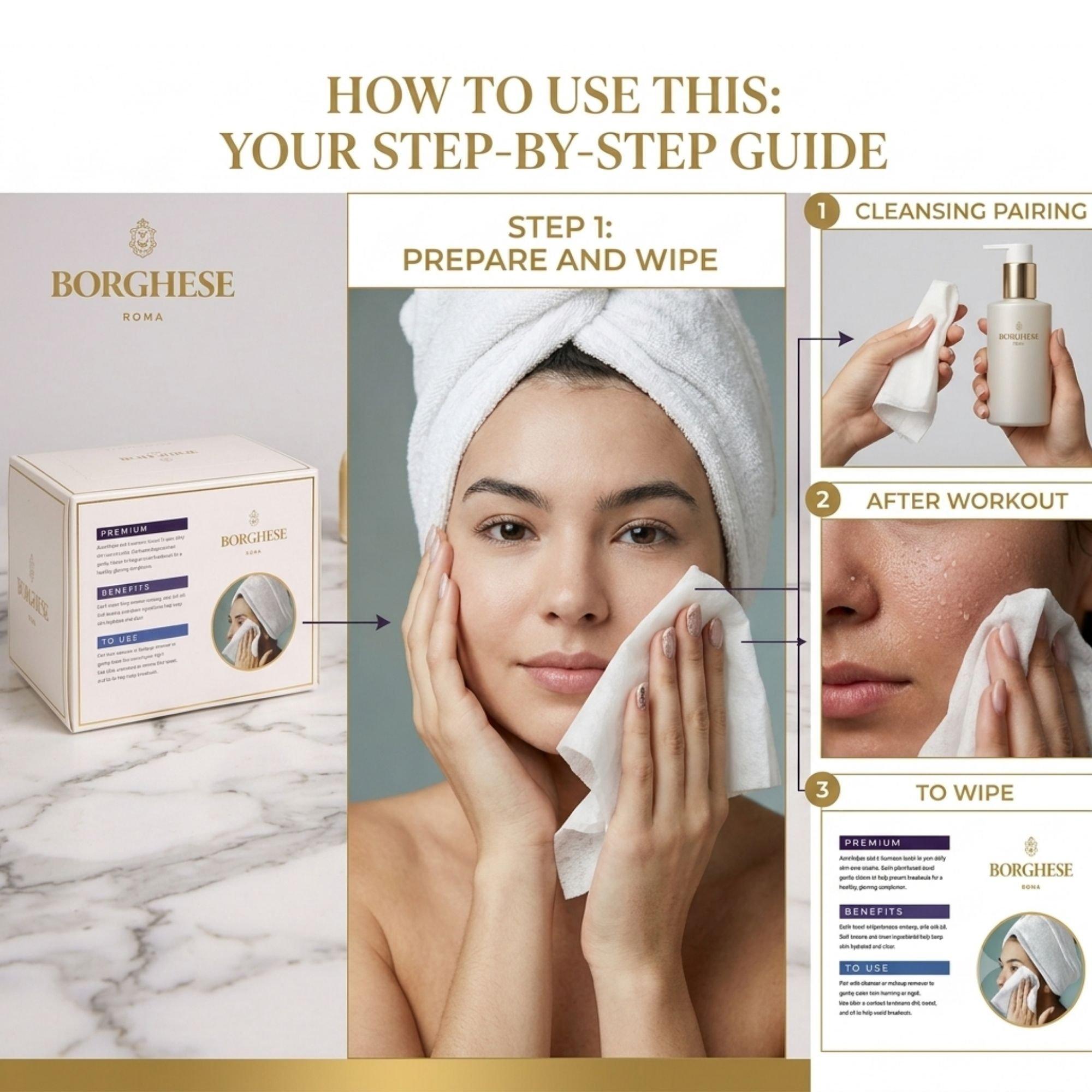 Полотенца Borghese Spa Aurawipes XL Facial — фото 7