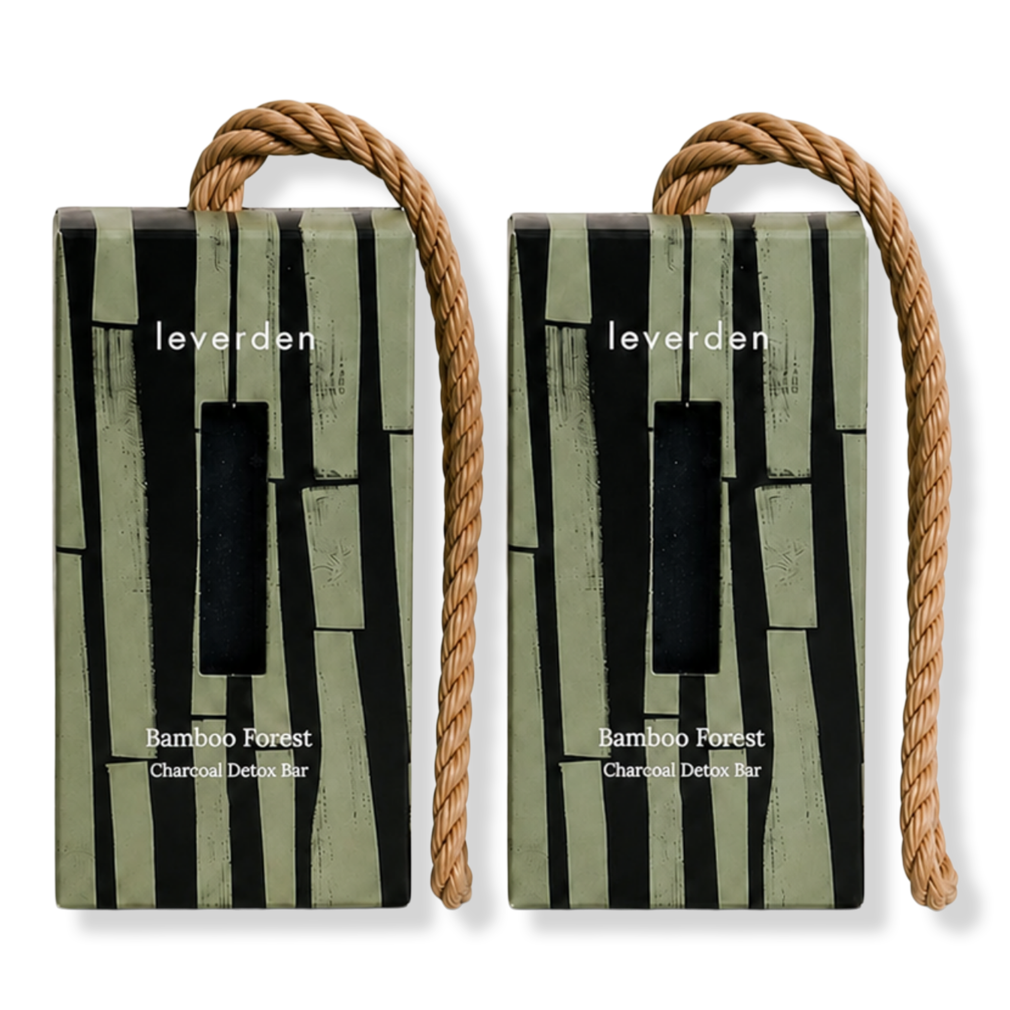 Leverden Bamboo Forest Charcoal Detox Bar Duo Set #1
