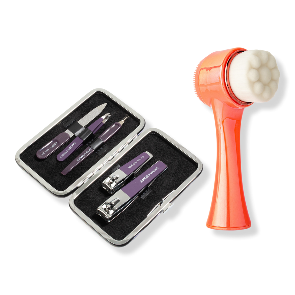 Almost Famous Cleanse & Groom Self-Care Set - Coral
