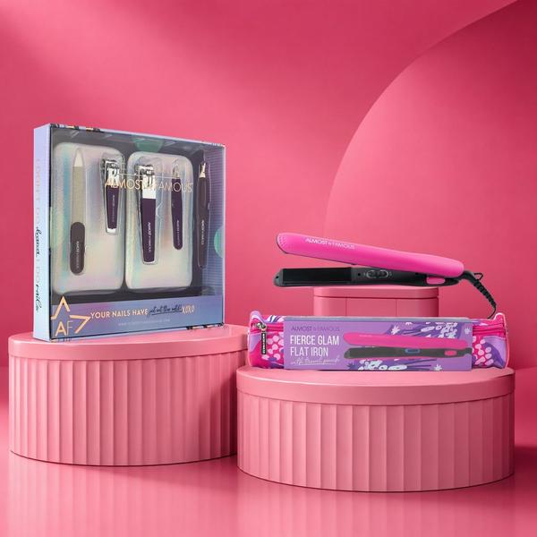 Almost Famous Fierce Glam Hair & Nail Travel Set #7