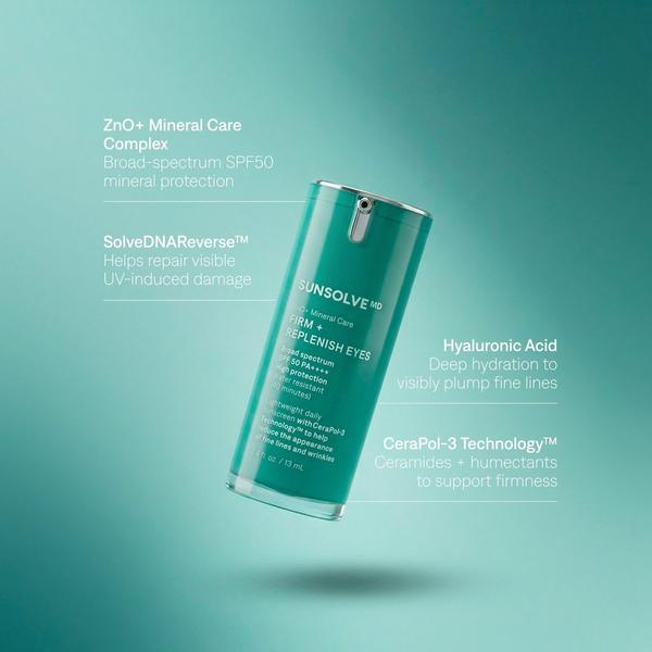 SunsolveMD ZnO+ Mineral Care Firm + Replenish Eyes SPF50 #2