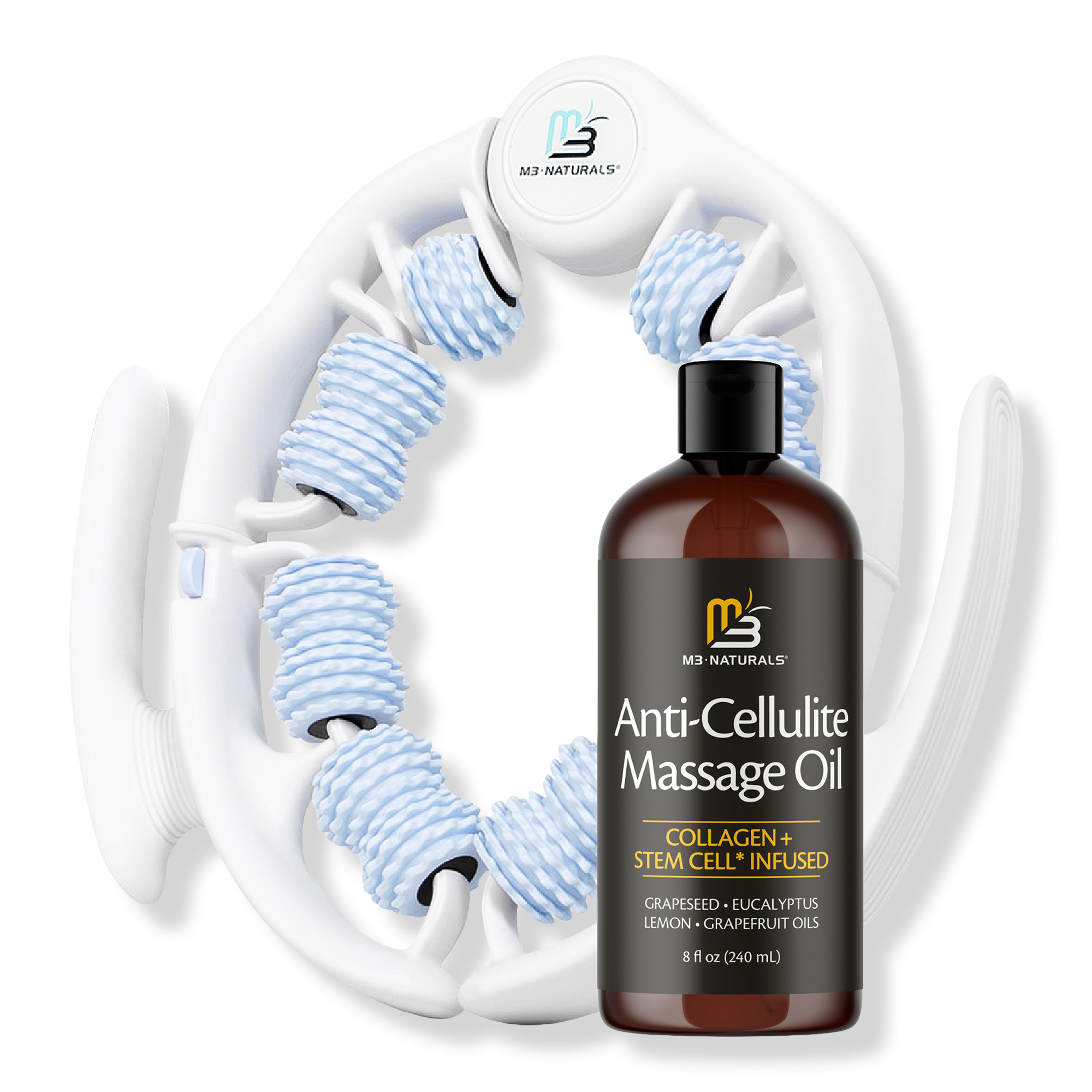 M3 Anti Cellulite Oil & Massager Bundle #1