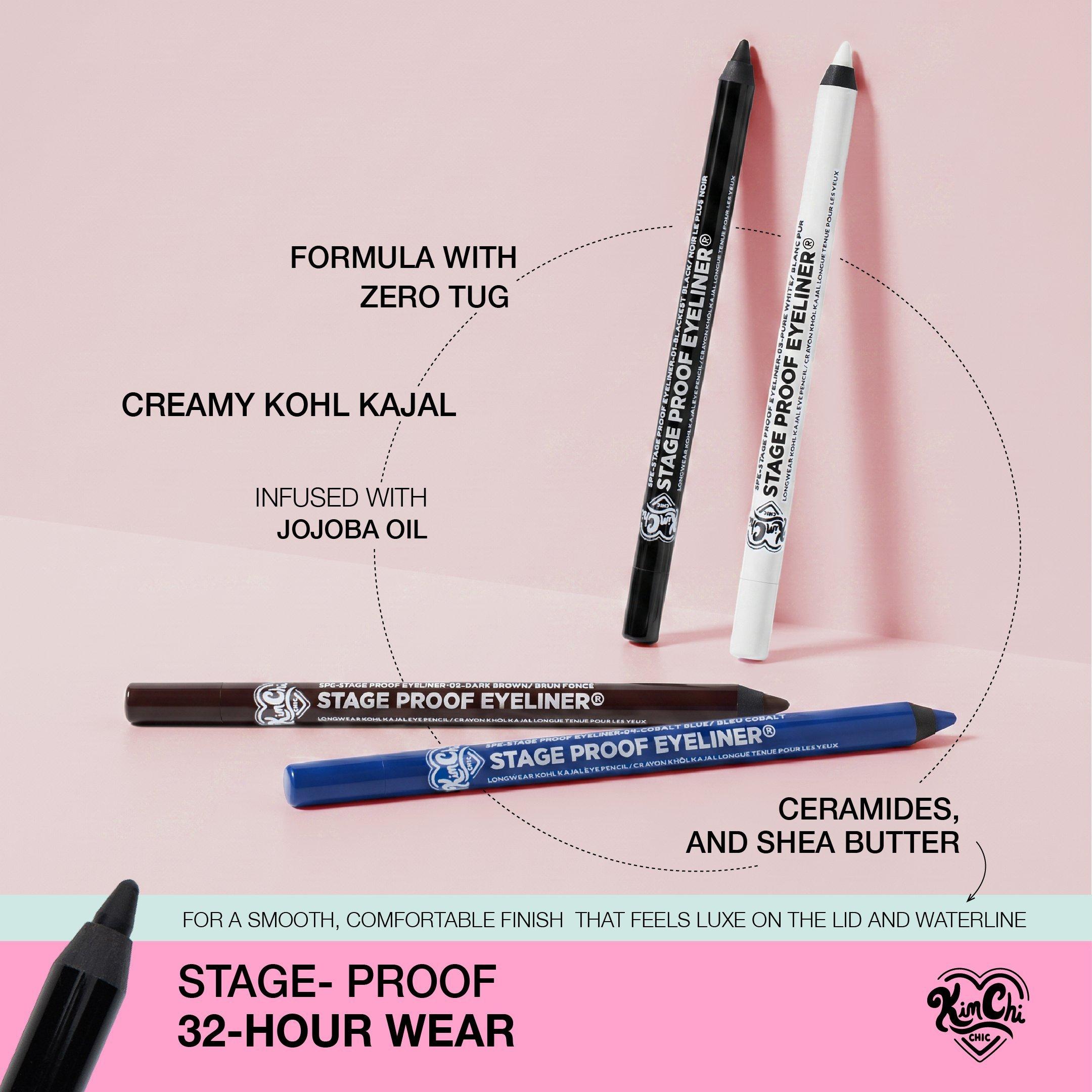 Стойкая подводка для глаз KimChi Chic Beauty Stage Proof, цвет: 01 Чёрный — фото 7