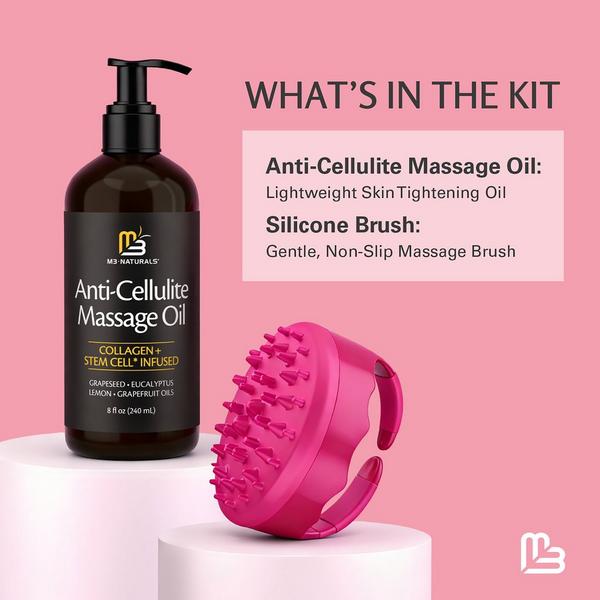 M3 Anti-Cellulite Oil & Silicone Brush Kit #3